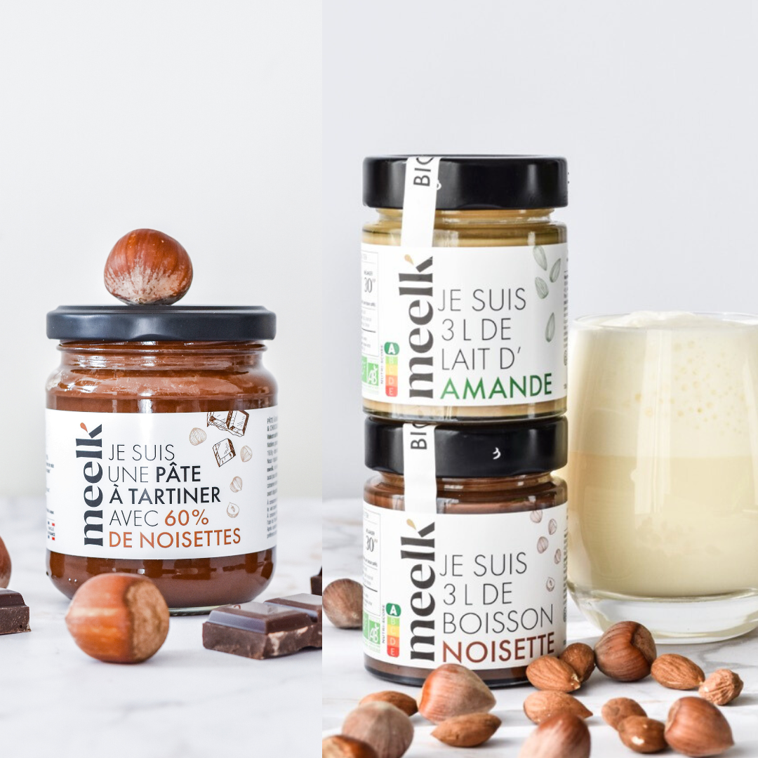 Pack découverte - 1 pot amande + 1 pot noisette + 1 pâte à tartiner