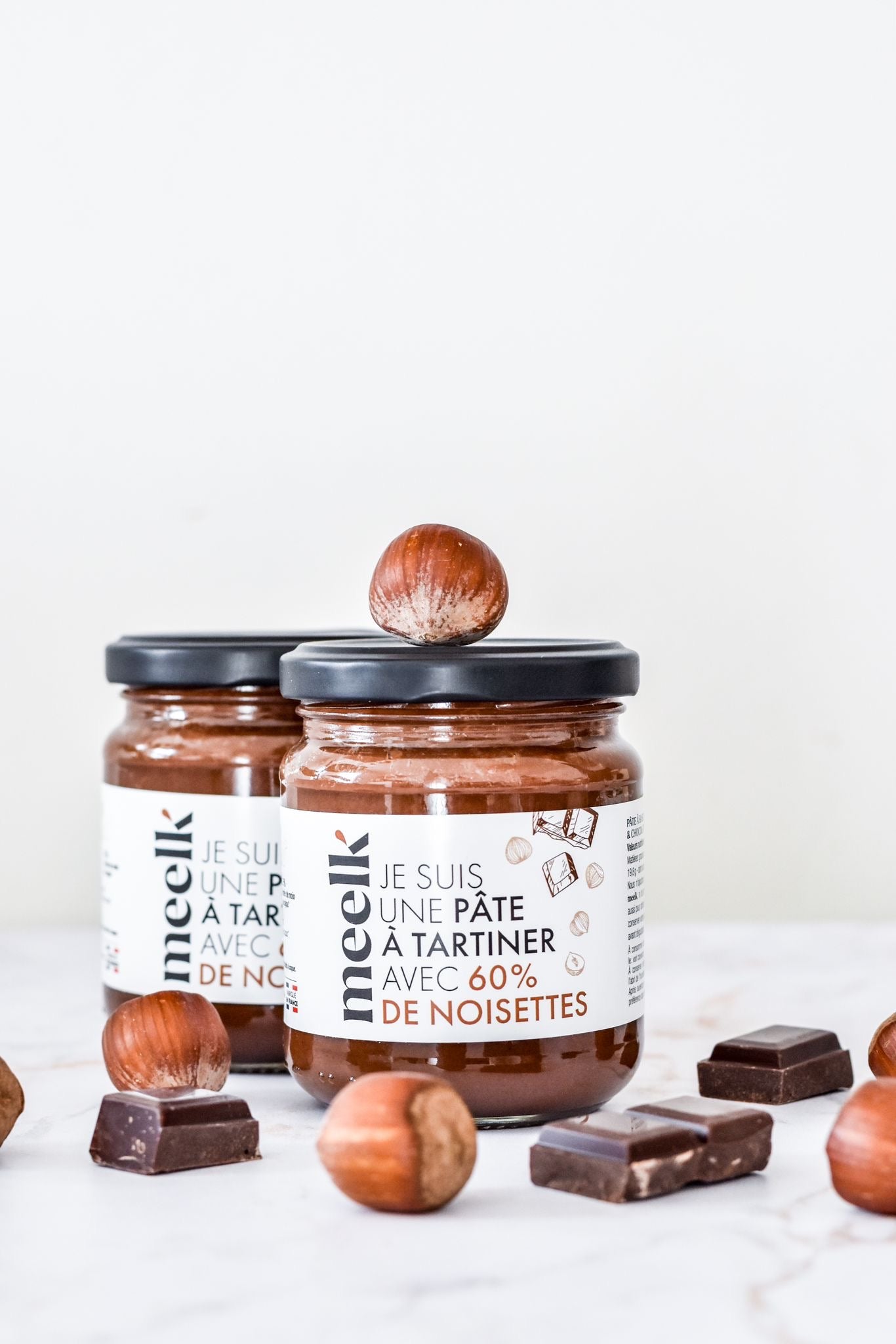 La pate à tartiner MEELK 60% de noisettes