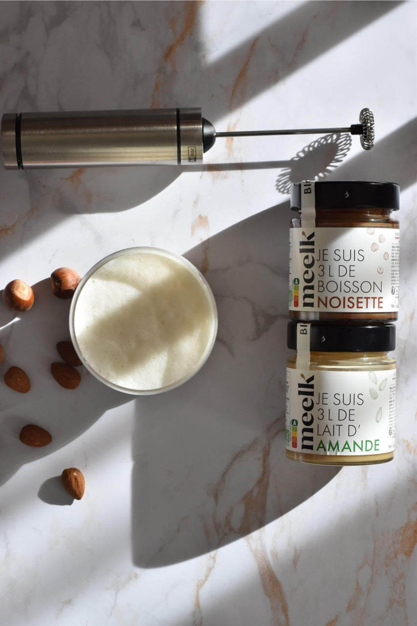 Le Coffret Mousseur 1 pot Amande + 1 pot Noisette