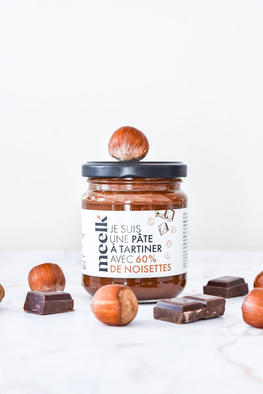 La pate à tartiner MEELK 60% de noisettes