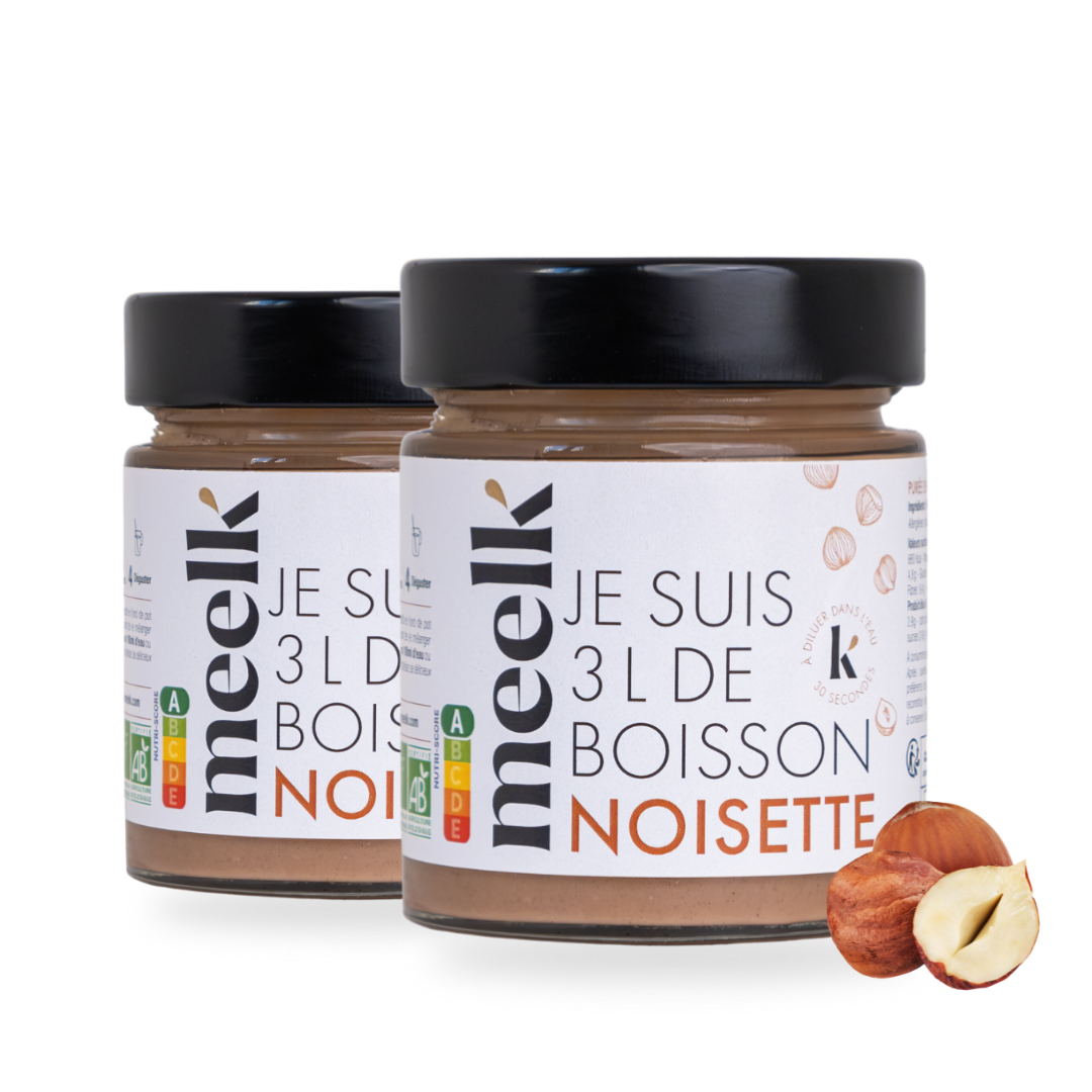 Duo Meelk 2 pots Noisette