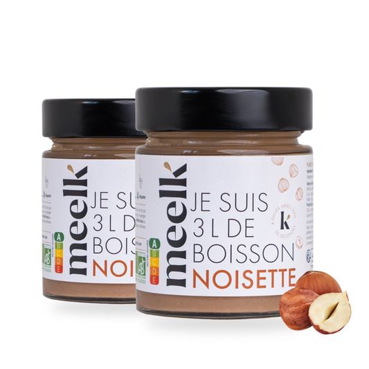 Duo Meelk 2 pots Noisette